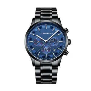 CRRJU 2260 High Quality Stainless Steel Multifunctional Quartz Classic Men's Watch - Variant 2