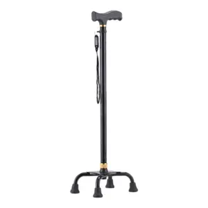 Quadruple Cane Walking Stick (Adjustable ) - Stick (Any Colour)