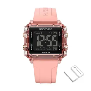Naviforce NF7101 Silicone Strap Transparent Digital Fashion Female Wristwatch - Variant 4