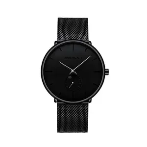 CRRJU 2150 Luxury Stainless Steel Slim Mesh Band Casual Men’s Watch - Variant 1