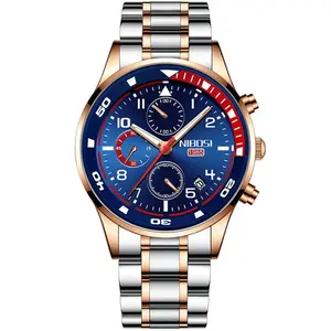  Nibosi 2386 Luxury Stainless Steel Waterproof Men's Watch