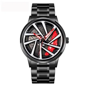 SKMEI 1990 Model-C Rolling Wheels Dial Creative Fashion Men's Watch