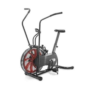Marcy NS-1000 black and red, 48.75 x 26.75 x 45.00 inches Fan Exercise Bike with Air Resistance System