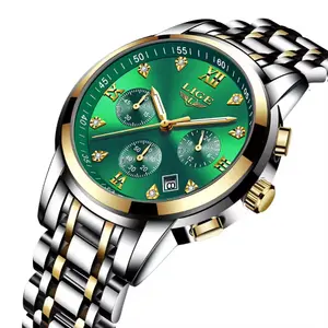 LIGE 10020 Analog Premium Stainless Steel Luxury Men's Watch
