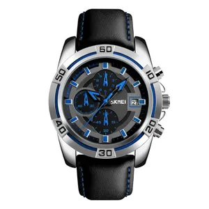 Skmei 9156 Fashion Leather Luxury Military Quartz Men's Watch - Variant 2