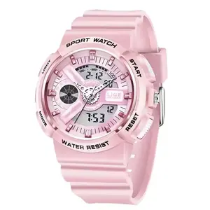 LIGE 8939 Digital Analog High Quality PU Leather Women’s Sports Watch - Variant 3