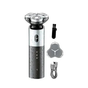 VGR V-343 Premium Cordless Rechargeable IPX7 Fully Waterproof 3 Head Electric Shaver & Timmer