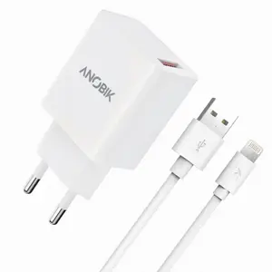 Anobik 20W SmartCharge Turbo Charger with Fast Charging & Lightning Cable