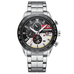 Curren 8410 Multifunction Stainless Steel Fashionable Men's Watch
