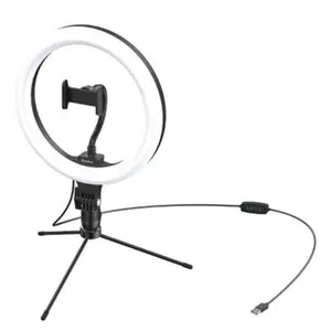 10 Inch Ring Light With Mini Table Stand YouTube Video Live Makeup Lamp Photo Studio