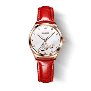 OLEVS 5581 Mother Of Pearl And Love Collide Watch