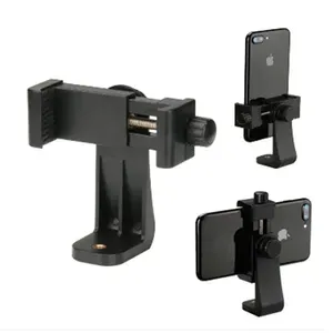 Tripod Mount Phone Clip Vertical Bracket 360 Degree Rotating