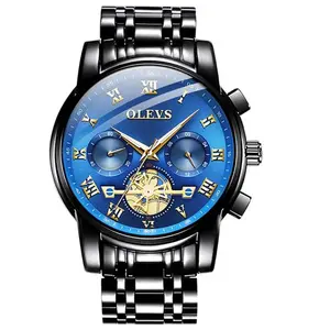 OLEVS 2859 Steampunk Style Stainless Steel Waterproof Men's Chronograph Watch - Variant 3