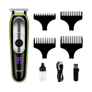 Kemei KM-1257 Professional USB Rechargeable Hair Clipper Trimmer