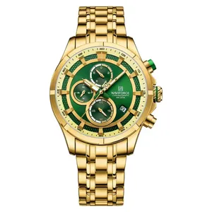 Naviforce 8046 Chronograph Stainless Steel Men Watch