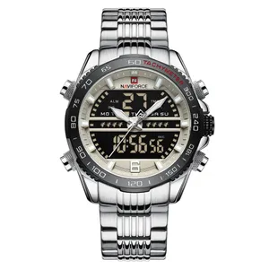 NAVIFORCE NF9195 Stainless Steel Dual Time Men's Watch