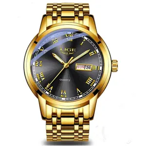 LIGE 9846 Premium Stainless Steel Analog Luxury Men's Watch - Variant 3
