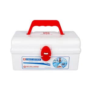 Getwell First Aid Storage Box for Comprehensive Emergency Medical Supplies