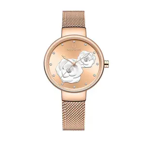 NAVIFORCE NF5013 Mesh Stainless Steel Analog Watch For Women - Variant 4