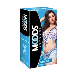 Moods Dotted Condoms 10s – Pleasure-Enhancing Dots