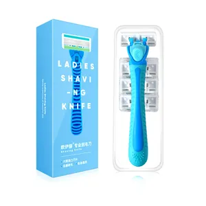 1 Handle + 4 Blades Men And Women Body Hair Safety Bikini Aloe Strip Shaving Razor