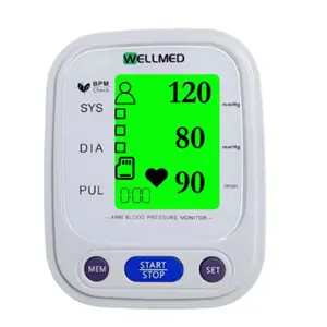 Wellmed B01 Automatic Oscillometric Blood Pressure Monitor with Voice Guidance