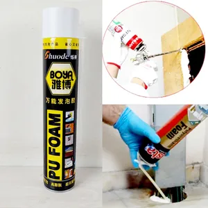 Shuode Boya 750ml PU Waterproof Foam Spray Expanding Filling Wall Gaps