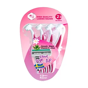 Rivaj Aloe and Vitamin E 2 Blade D. Action Razor 4 pcs 