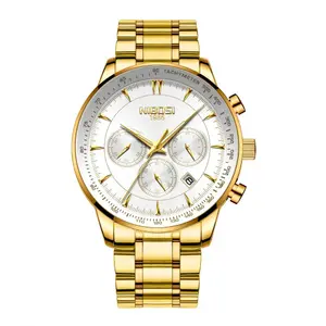 Nibosi 2351 Classic Stainless Steel Multifunctional Chronograph Analog Fashion Men's Watch - Variant 4