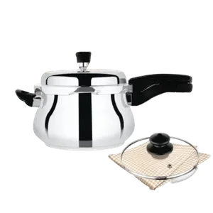 Sahara UNQ0161 Aluminum Pressure Cooker Handi 5 Liter