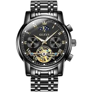 Olevs 6617 Luxury Mechanical Stainless Steel Chain Men's Watch
