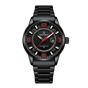 NAVIFORCE NF8044 Luminous Stainless Steel Strap Quartz Men’s Watch