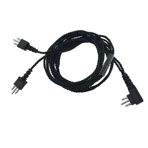 3-Pin Pocket Hearing Aid Replacement Cable for Both Ears
