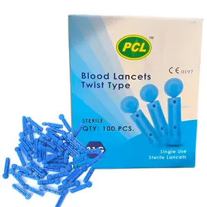 PCL Care Disposable Glucometer Twist Lancet Needles 