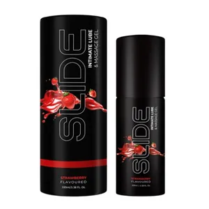 NottyBoy SLIDE Water Based Lubricant Intimate Massage Gel (Strawberry Flavored) – 100ml