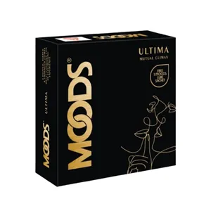 MOODS Ultima 3s Ribbed Dotted Flavored Condoms with Benzocaine (5%)