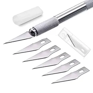 Original Stainless Steel Precision Knife with 5 Blades Silver