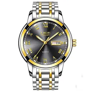 LIGE 9846 Premium Stainless Steel Analog Luxury Men's Watch - Variant 4