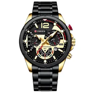 Curren 8395 Stainless Steel Chronograph Multifunctional Classic Men's Watch - Variant 2