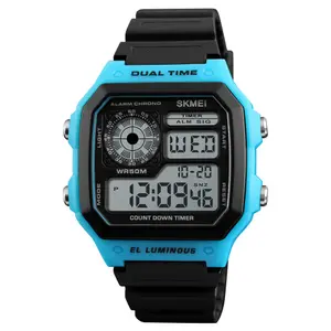 SKMEI 1299 Digital Multifunctional Silicone Strap Sporty Men's Watch - Variant 4