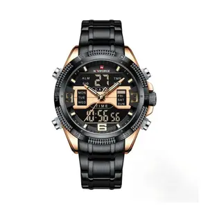 Naviforce NF9201 High Quality Stainless Steel Dual Movement Sport Fashion Men's Watch