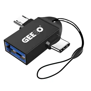 GEEOO GB8 2-in-1 Micro & Type-C USB 3.0 OTG Adapter with Seamless Connectivity