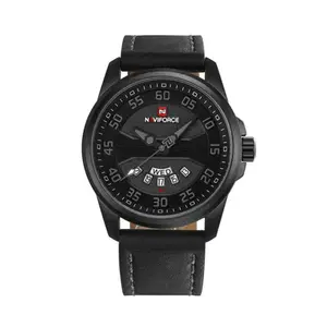 Naviforce NF9124 Luxury Leather Strap Quartz Analog Casual Style Fashion Men's Watch - Variant 2