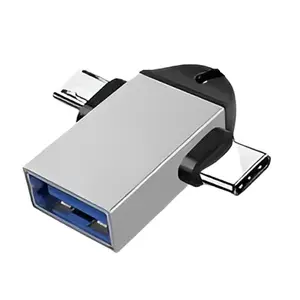 2-in-1 OTG USB 3.0 USB Devices to Micro USB & USB-C Ports Adapter - Variant 2