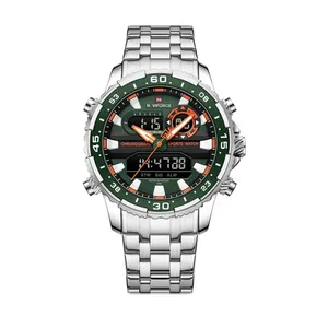 Naviforce 9234 High Quality Stainless Steel Dual Movement Sport Fashion Men Watch - Variant 2