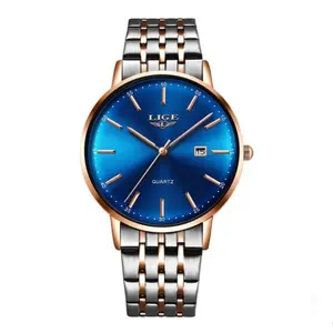 LIGE 10037 Stainless Steel Complete Calendar Luxury Women's Watch - Variant 2
