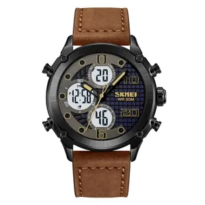 SKMEI 1975 Digital Analog Business Leather Strap Men's Watch - Variant 3