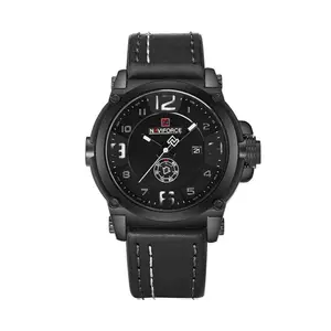 Naviforce NF9099 Luxury Leather Strap Chronograph Casual Male Fashion Watch