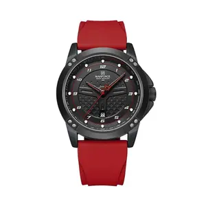 Naviforce NF8031 Lightweight Comfortable Silicone Band Simple Sports Men's Watch - Variant 4