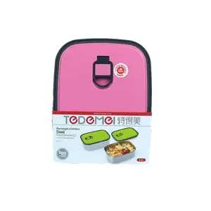 Tedemel Food Container Rectangle Stainless Steel Lunch Box - Variant 2